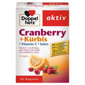 DOPPELHERZ Cranberry+Kürbis Kapseln